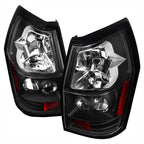 2005-2008 Dodge Magnum Tail Lights (Matte Black Housing / Clear Lens)