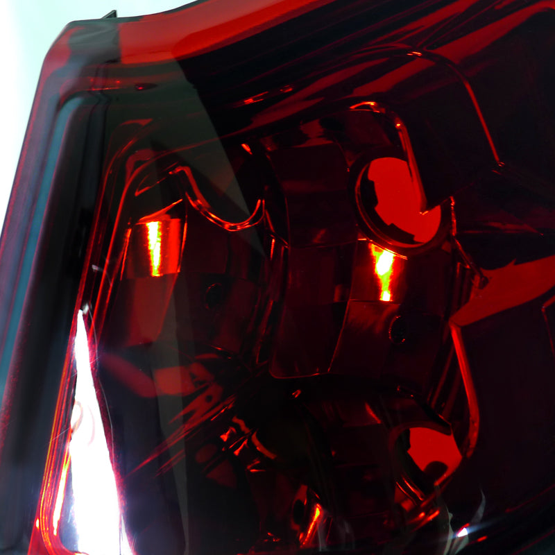 2005-2008 Dodge Magnum Tail Lights (Matte Black Housing / Red Clear Lens)
