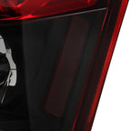 2005-2008 Dodge Magnum Tail Lights (Matte Black Housing / Red Clear Lens)