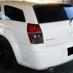 2005-2008 Dodge Magnum Tail Lights (Matte Black Housing / Red Clear Lens)