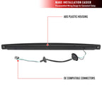 2003-2004 Ford Mustang New Edge SVT Cobra LED Third Brake Light (Matte Black Housing / Clear Lens)