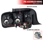 2005-2009 Ford Mustang S197 Sequential LED Tail Lights (Chrome Housing / Red Smoked Lens)