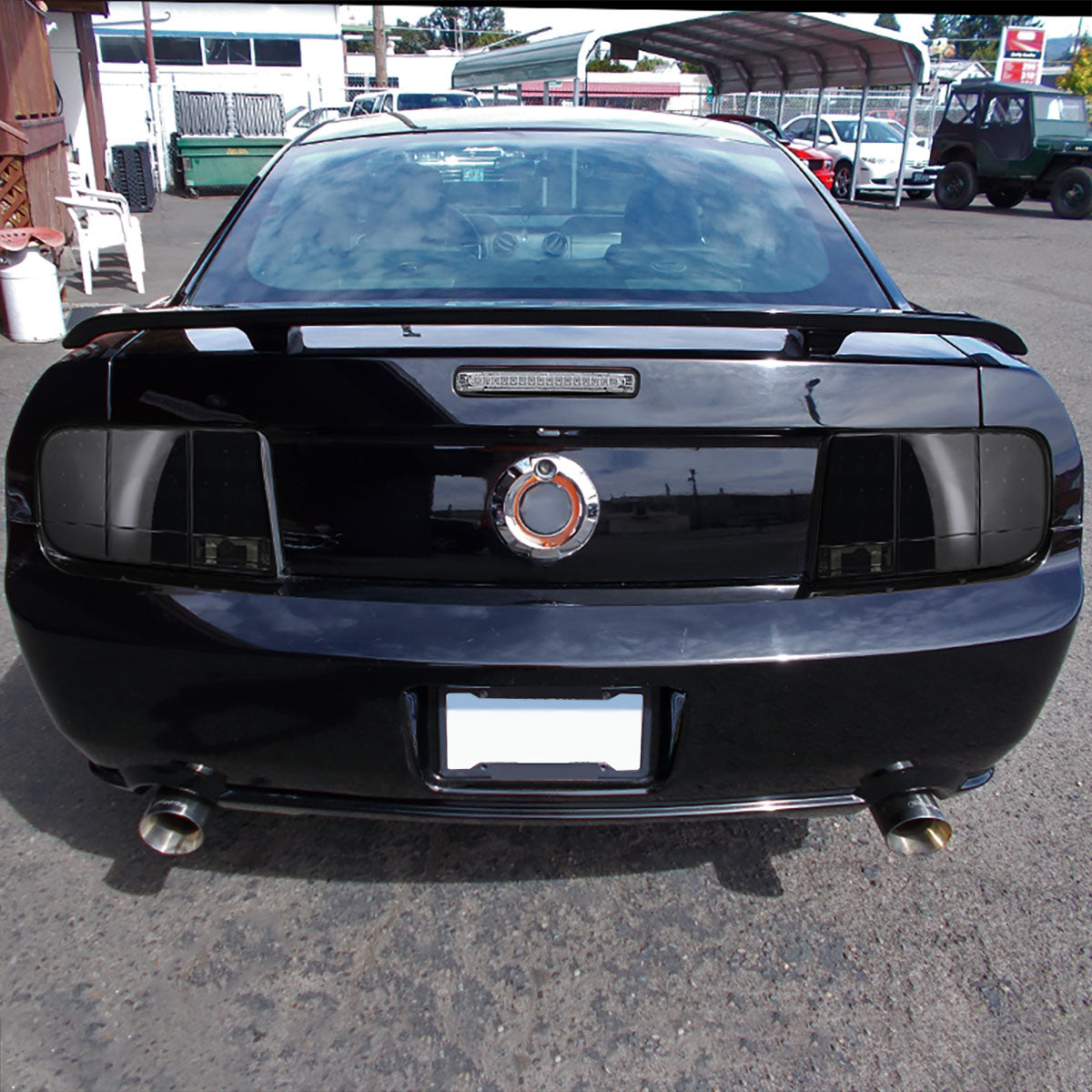 2005-2009 Ford Mustang S197 Sequential LED Tail Lights (Glossy Black Housing / Smoked Lens)