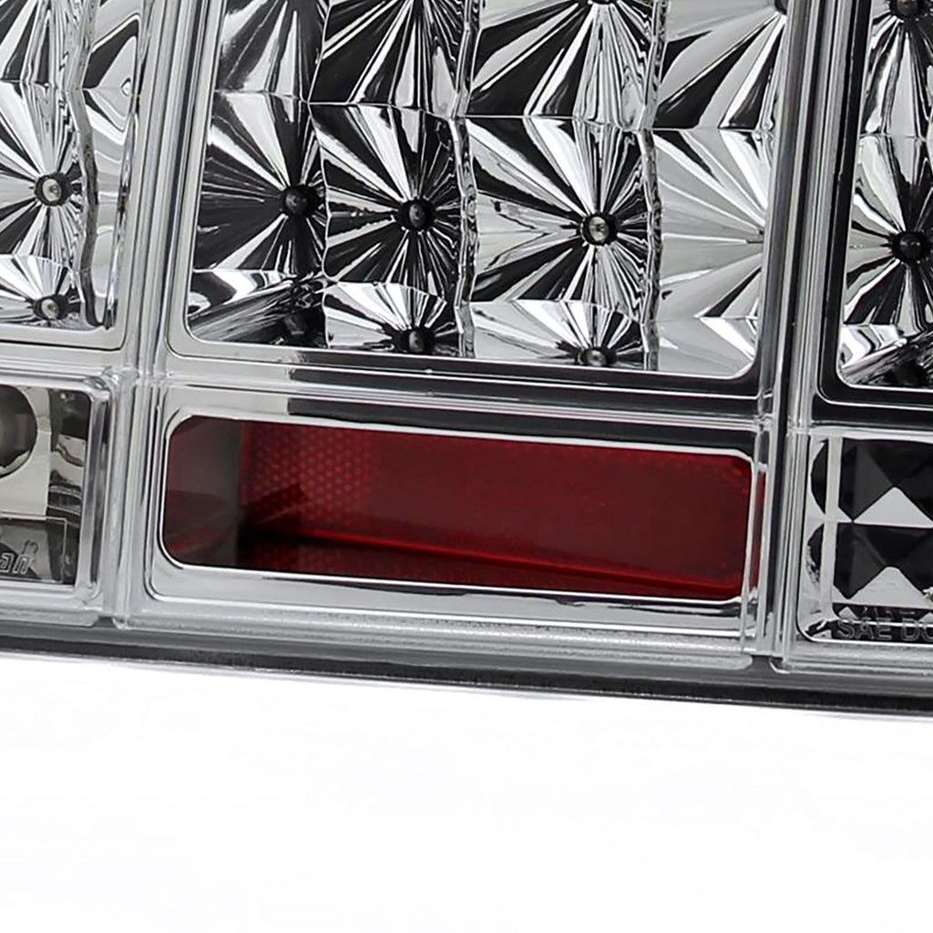 2005-2009 Ford Mustang S197 Sequential LED Tail Lights (Chrome Housing / Clear Lens)