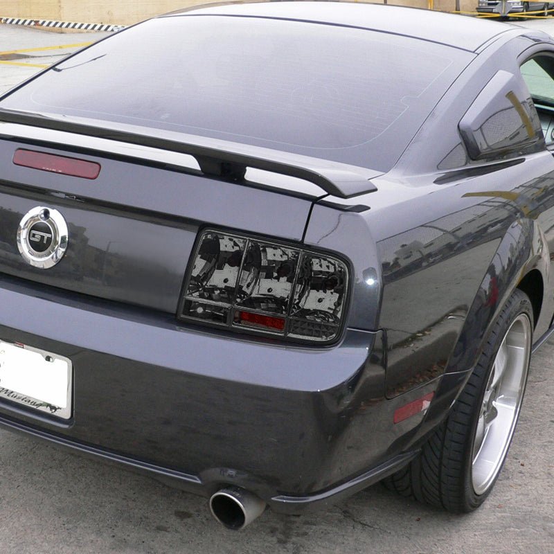 2005-2009 Ford Mustang S197 Sequential Tail Lights (Chrome Housing / Smoked Lens)