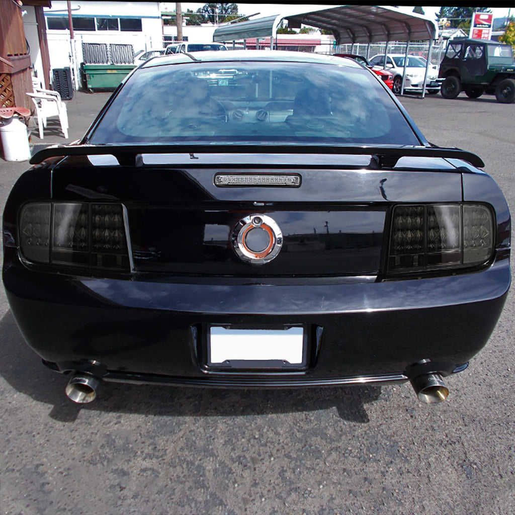 2005-2009 Ford Mustang S197 Sequential LED Tail Lights (Chrome Housing / Smoked Lens)
