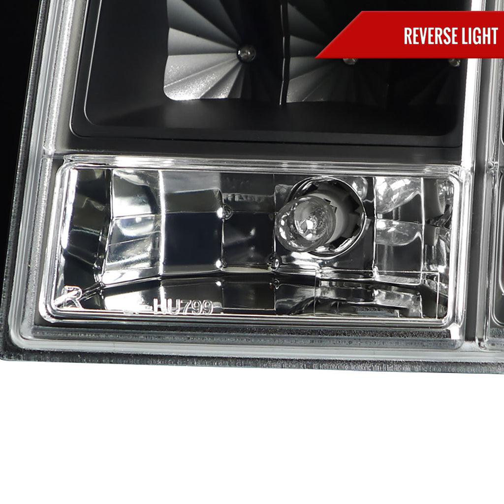 2005-2009 Ford Mustang S197 Sequential LED Tail Lights (Matte Black Housing / Clear Lens)