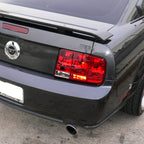 2005-2009 Ford Mustang S197 Sequential Tail Lights (Chrome Housing / Red Lens)