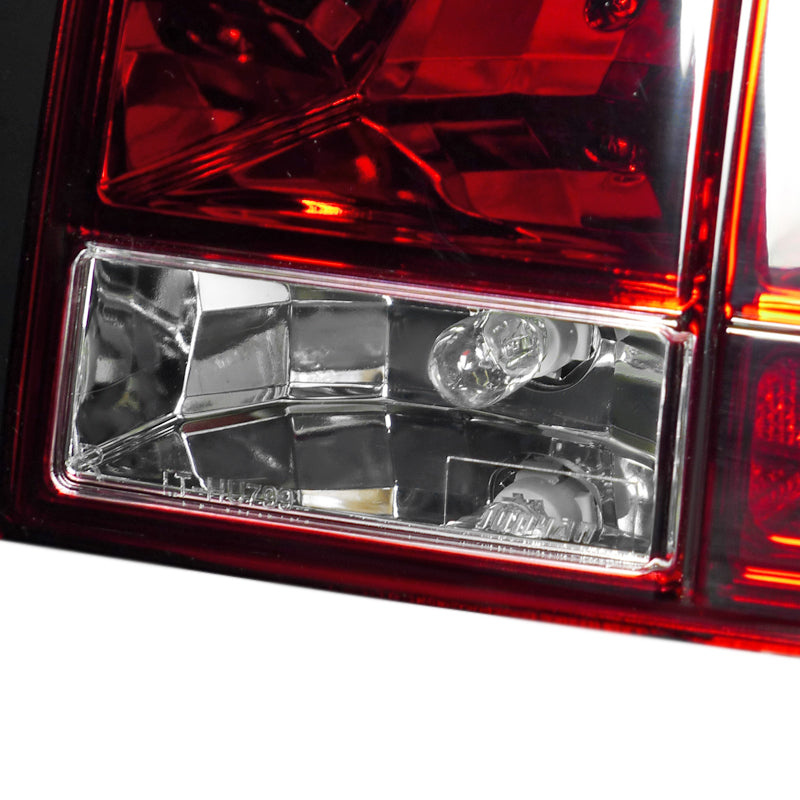 2005-2009 Ford Mustang S197 Sequential Tail Lights (Chrome Housing / Red Lens)