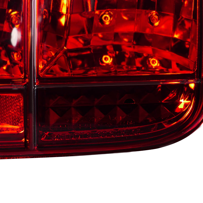 2005-2009 Ford Mustang S197 Sequential Tail Lights (Chrome Housing / Red Lens)