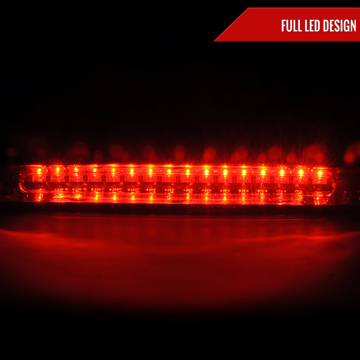 2005-2009 Ford Mustang S197 LED 3rd Brake Light - APC (Chrome Housing / Red Lens)