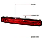2005-2009 Ford Mustang S197 LED 3rd Brake Light - APC (Chrome Housing / Red Lens)