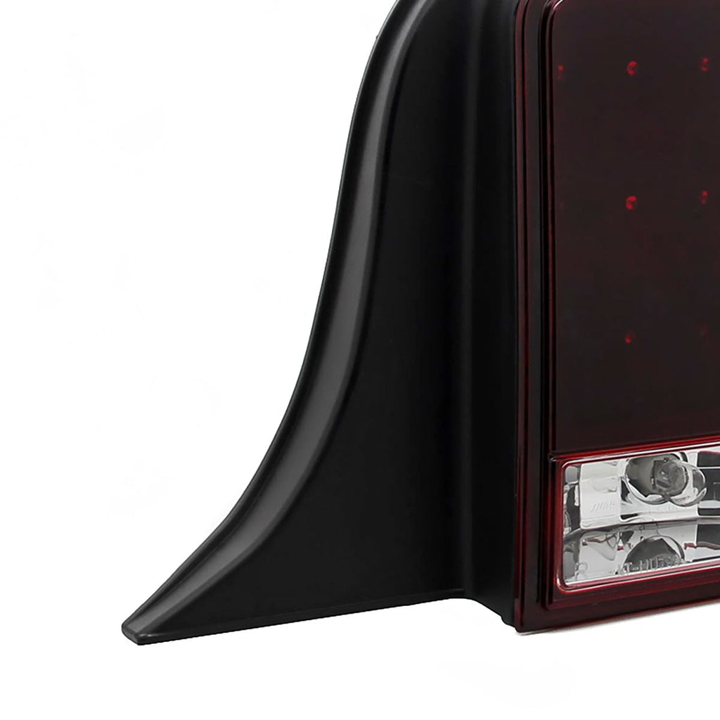 2005-2009 Ford Mustang S197 Sequential LED Tail Lights (Chrome Housing / Red Smoked Lens)