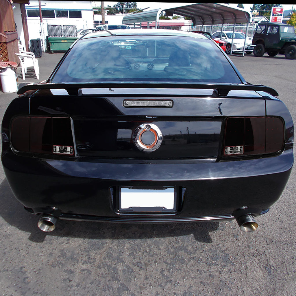 2005-2009 Ford Mustang S197 Sequential LED Tail Lights (Chrome Housing / Red Smoked Lens)