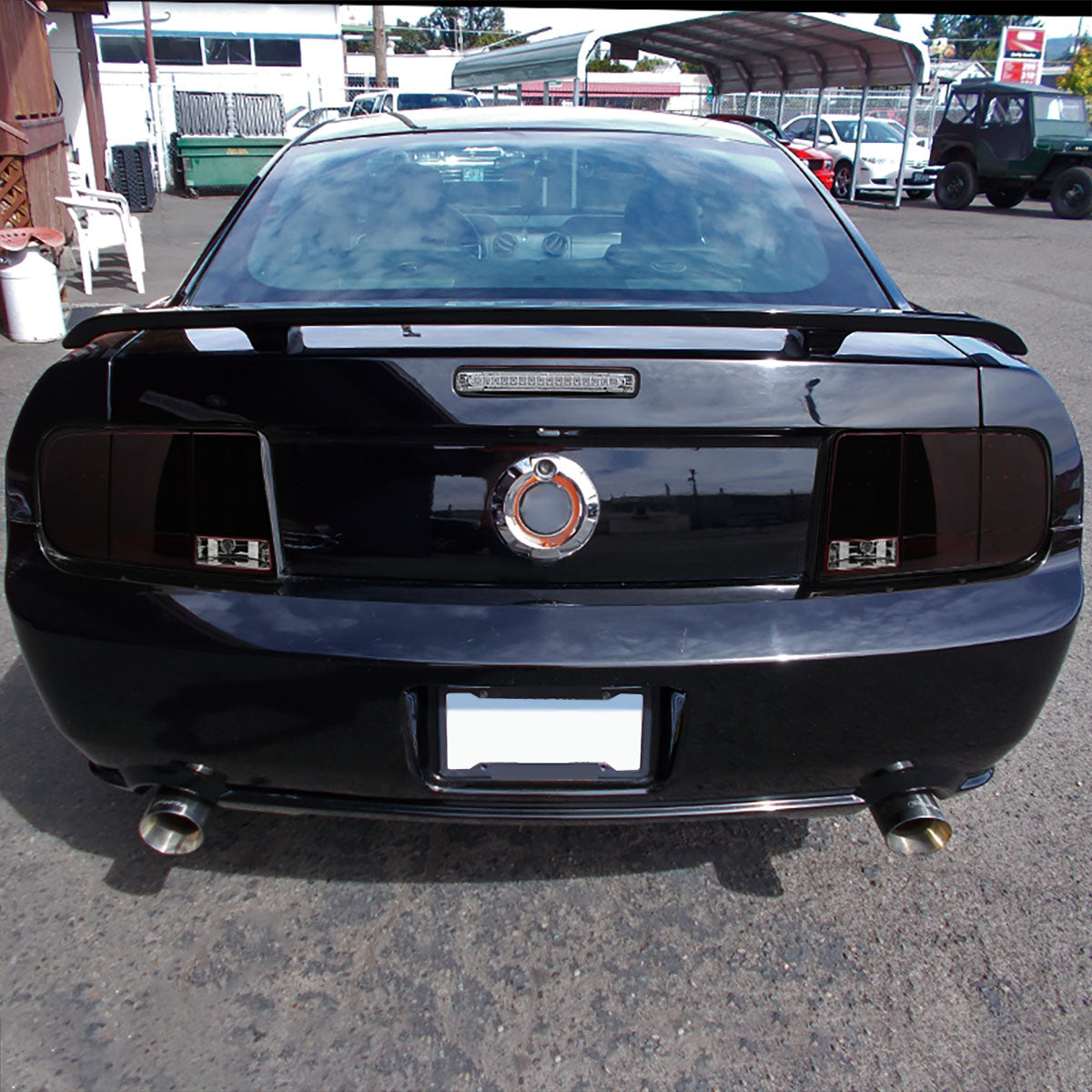 2005-2009 Ford Mustang S197 Sequential LED Tail Lights (Chrome Housing / Red Smoked Lens)