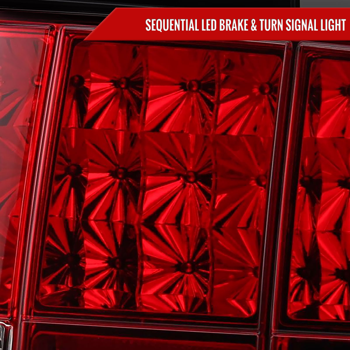 2005-2009 Ford Mustang S197 Sequential LED Tail Lights (Chrome Housing / Red Lens)