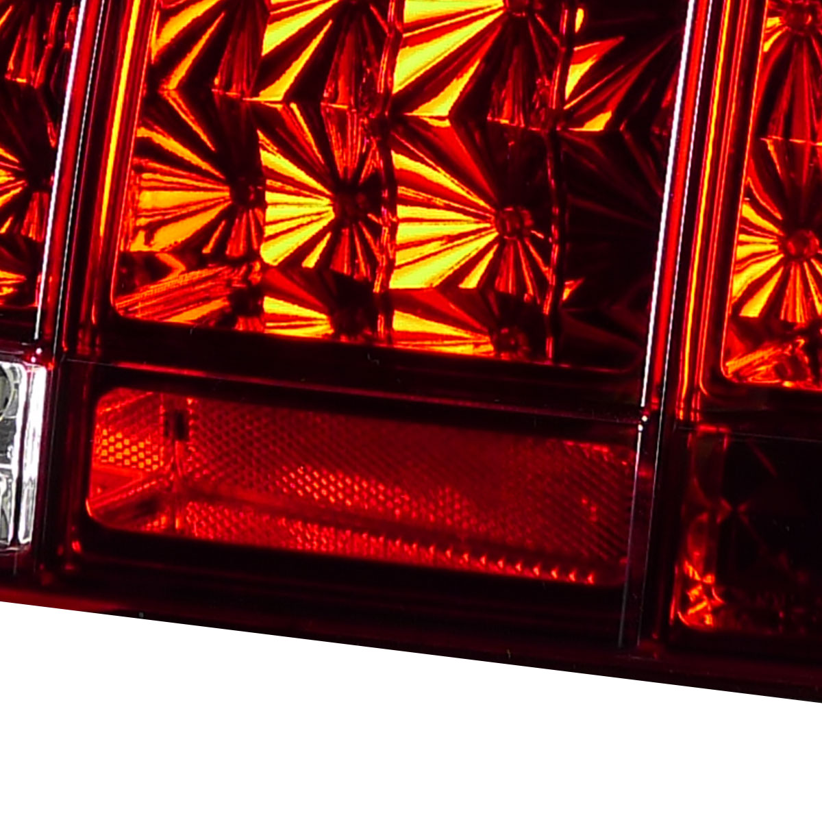 2005-2009 Ford Mustang S197 Sequential LED Tail Lights (Chrome Housing / Red Lens)