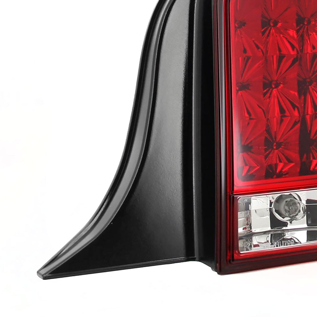 2005-2009 Ford Mustang S197 Sequential LED Tail Lights (Chrome Housing / Red Lens)