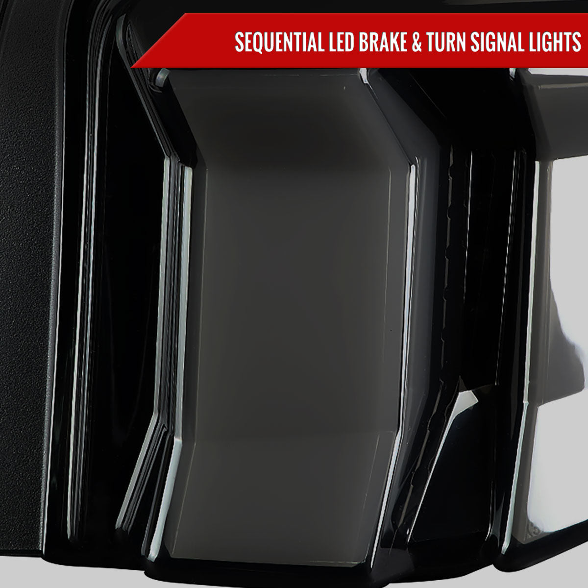 2010-2012 Ford Mustang S197 Sequential LED Tail Lights (Glossy Black Housing / Smoked Lens)