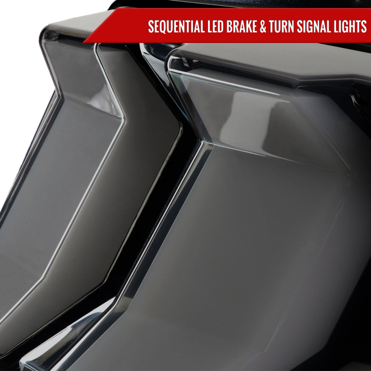 2010-2012 Ford Mustang S197 Sequential LED Tail Lights (Glossy Black Housing / Smoked Lens)