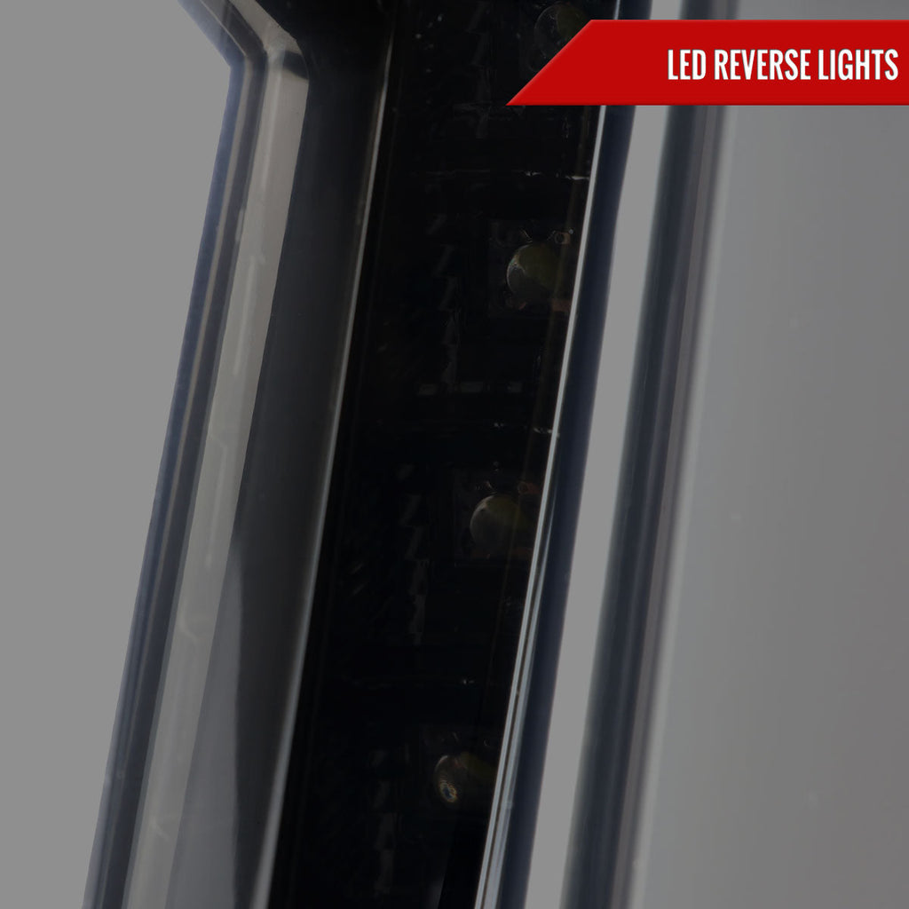 2010-2012 Ford Mustang S197 Sequential LED Tail Lights (Glossy Black Housing / Smoked Lens)