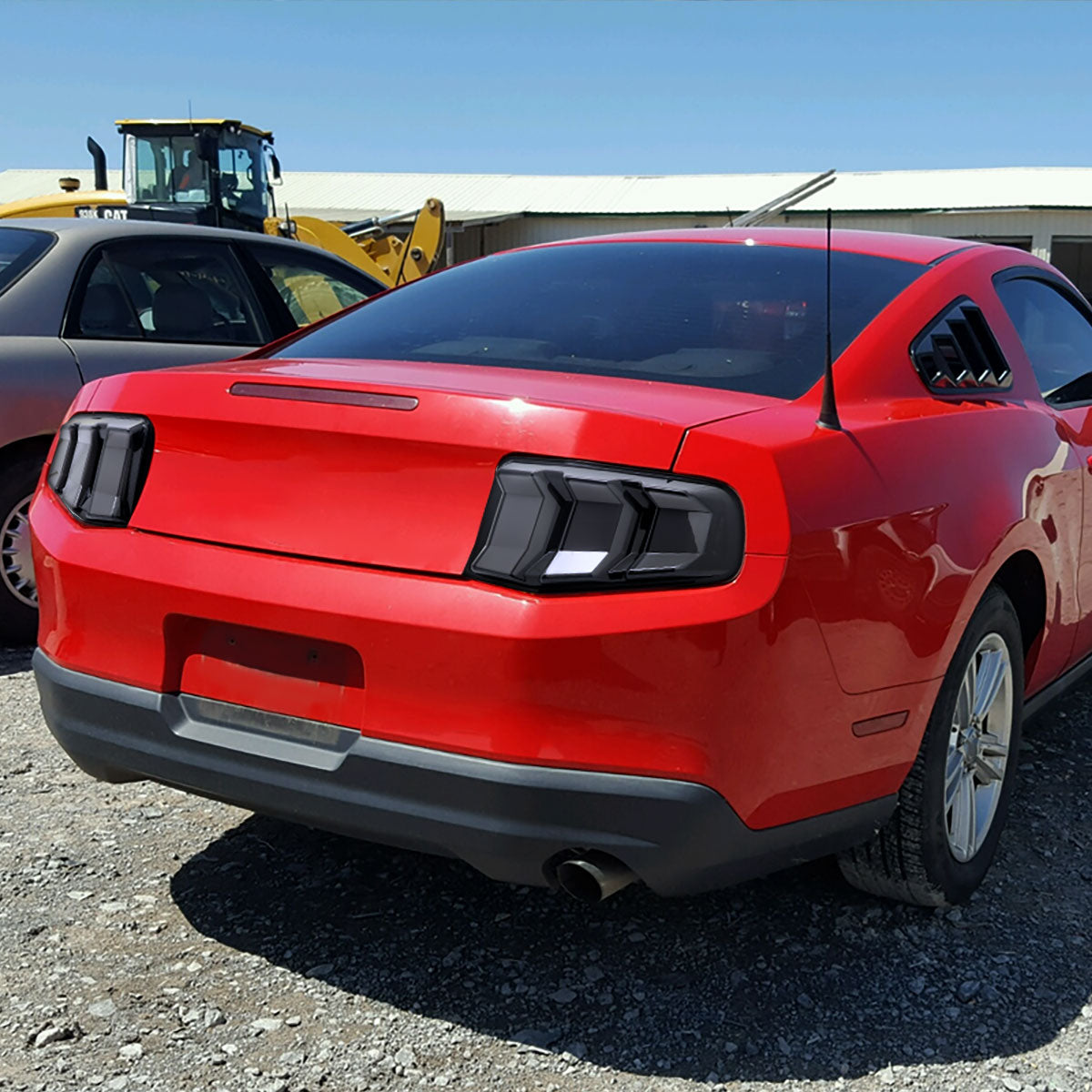 2010-2012 Ford Mustang S197 Sequential LED Tail Lights (Glossy Black Housing / Smoked Lens)