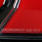 2010-2012 Ford Mustang S197 Sequential LED Tail Lights (Jet Black Housing / Clear Lens)