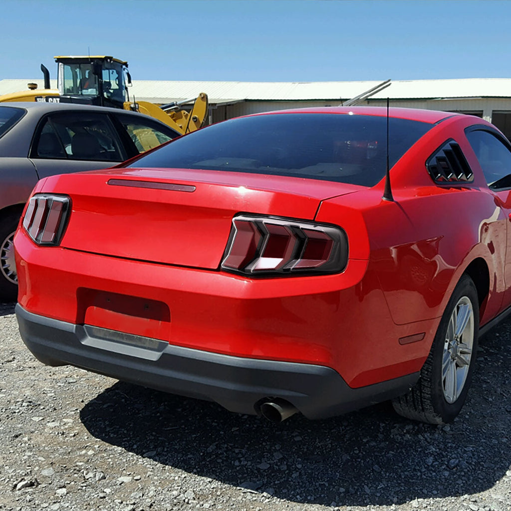 2010-2012 Ford Mustang S197 Sequential LED Tail Lights (Satin Black)