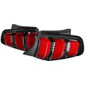 2010-2012 Ford Mustang S197 Sequential LED Tail Lights (Satin Black)