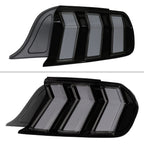 2015-2023 Ford Mustang S550 Sequential LED Turn Signal Tail Lights (Black Housing / Smoked Lens)
