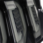 2015-2023 Ford Mustang S550 Sequential Signal LED Tail Lights (Glossy Black Housing / Smoked Lens)