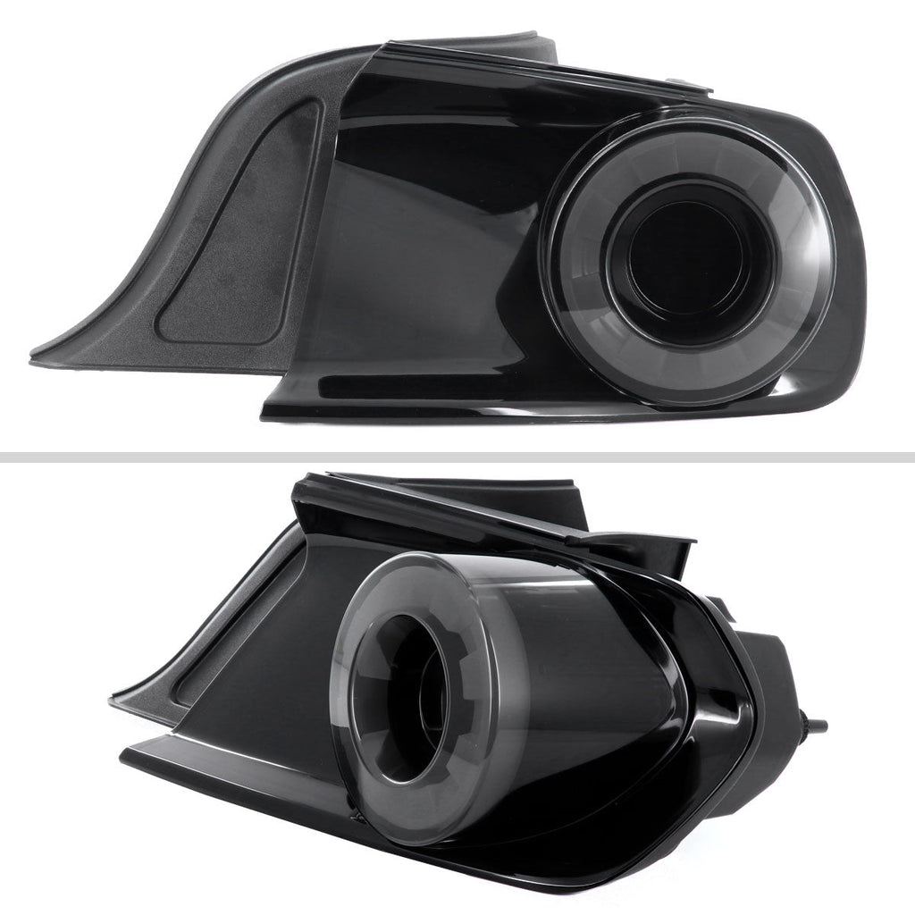 2015-2022 Ford Mustang S550 Coupe/Convertible LED Tail Lights (Glossy Black Housing / Smoked Lens)