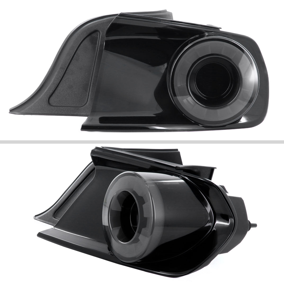 2015-2022 Ford Mustang S550 Coupe/Convertible LED Tail Lights (Glossy Black Housing / Smoked Lens)