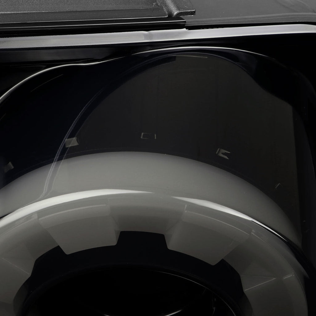 2015-2022 Ford Mustang S550 Coupe/Convertible LED Tail Lights (Glossy Black Housing / Smoked Lens)