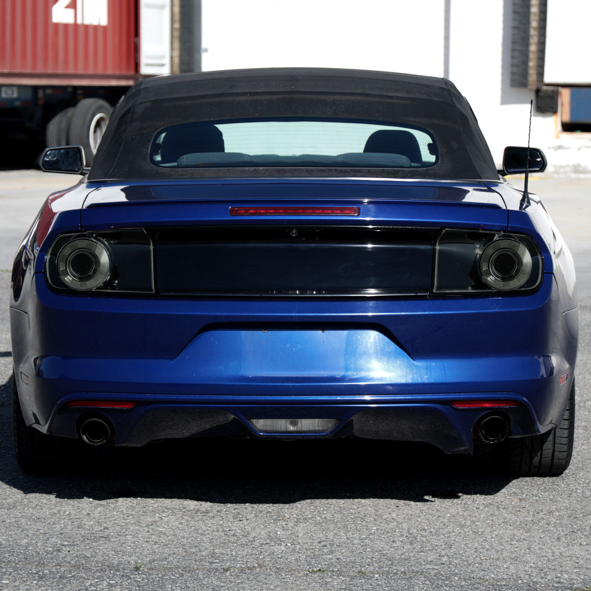 2015-2022 Ford Mustang S550 Coupe/Convertible LED Tail Lights (Glossy Black Housing / Smoked Lens)