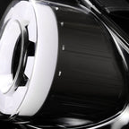 2015-2022 Ford Mustang S550 Coupe/Convertible White LED Bar Tail Lights (Glossy Black Housing / Clear Lens)
