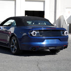 2015-2022 Ford Mustang S550 Coupe/Convertible White LED Bar Tail Lights (Glossy Black Housing / Clear Lens)