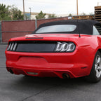 2015-2023 Ford Mustang S550 Sequential Signal LED Tail Lights (Jet Black Housing / Clear Lens)