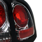1994-1998 Ford Mustang SN95 Tail Lights (Chrome Housing / Clear Lens)