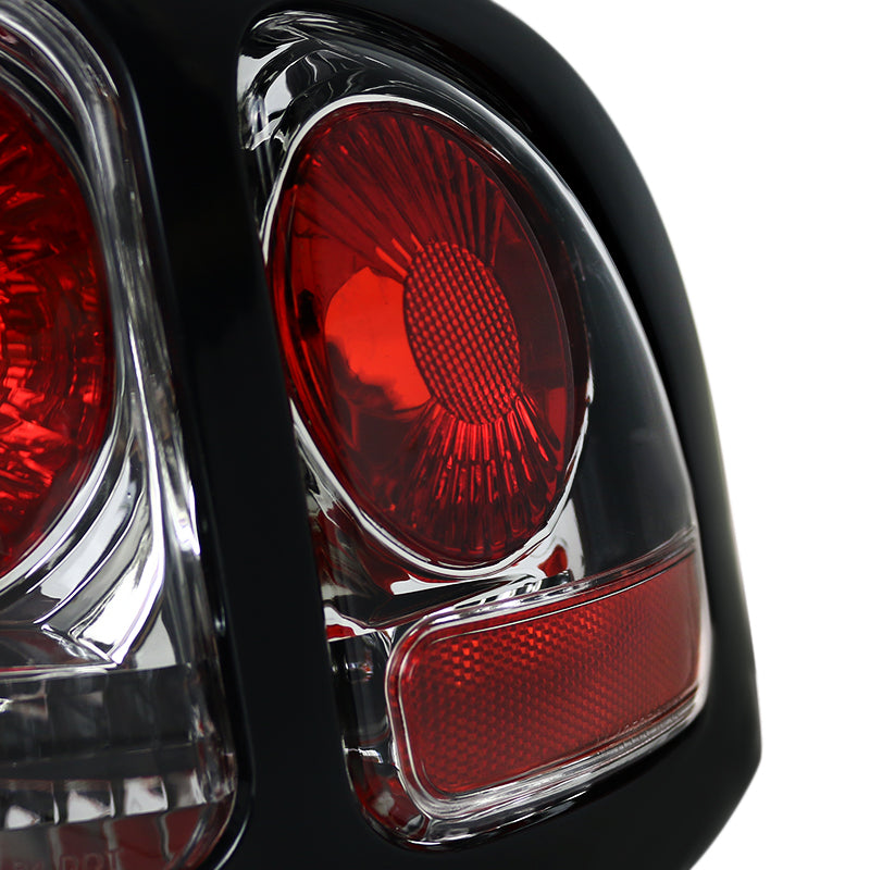 1994-1998 Ford Mustang SN95 Tail Lights (Chrome Housing / Clear Lens)
