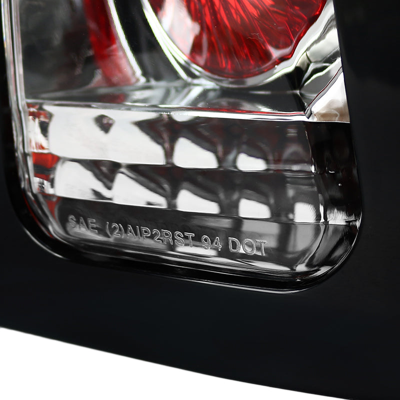 1994-1998 Ford Mustang SN95 Tail Lights (Chrome Housing / Clear Lens)