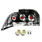 1994-1998 Ford Mustang SN95 Tail Lights (Chrome Housing / Clear Lens)
