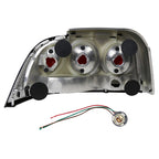 1994-1998 Ford Mustang SN95 Tail Lights (Chrome Housing / Smoked Lens)