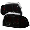 1994-1998 Ford Mustang SN95 Tail Lights (Chrome Housing / Smoked Lens)