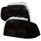 1994-1998 Ford Mustang SN95 Tail Lights (Chrome Housing / Smoked Lens)