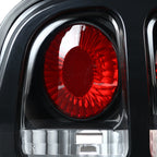 1994-1998 Ford Mustang SN95 Tail Lights (Matte Black Housing / Clear Lens)