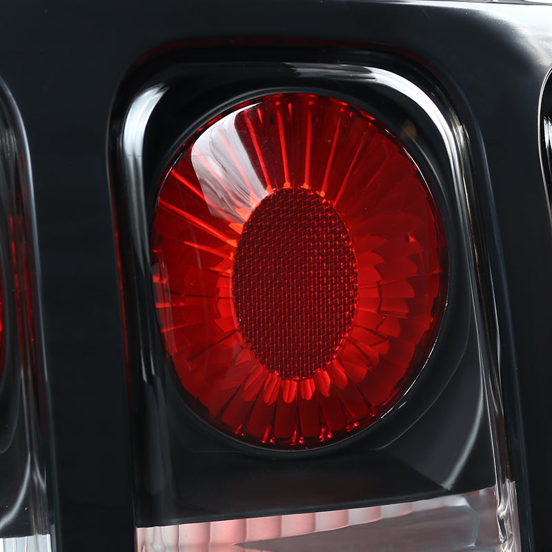 1994-1998 Ford Mustang SN95 Tail Lights (Matte Black Housing / Clear Lens)