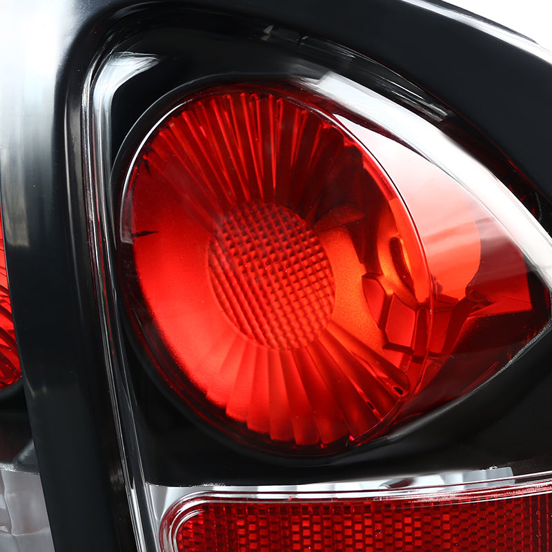 1994-1998 Ford Mustang SN95 Tail Lights (Matte Black Housing / Clear Lens)