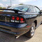 1994-1998 Ford Mustang SN95 Tail Lights (Matte Black Housing / Clear Lens)