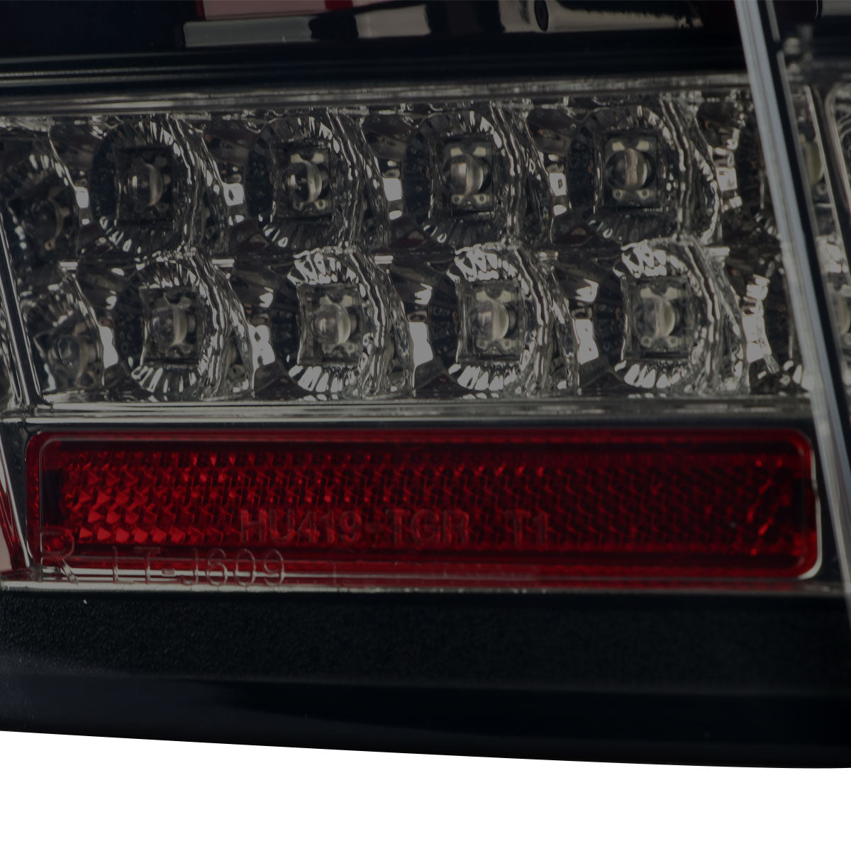 1999-2004 Ford Mustang New Edge Red Marker Sequential LED Tail Lights (Glossy Black Housing / Smoked Lens)